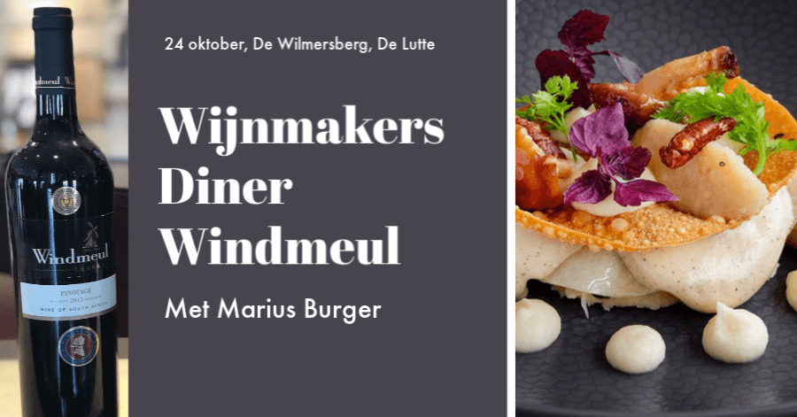 Wijnmakers diner Windmeul De Wilmersberg 24 oktober